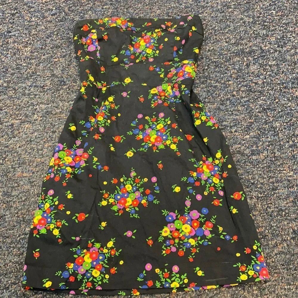 Forever 21 Strapless Floral Print Dress sz. S